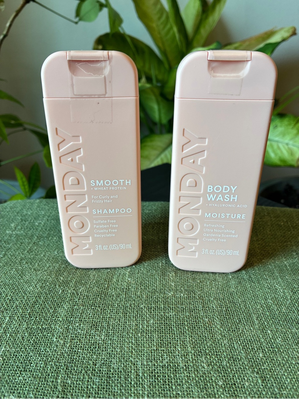 Monday Haircare Smooth Shampoo + Moisture Body Wash Travel Size Duo
